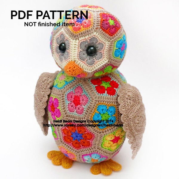 Aloysius the African Flower Owlet Crochet Pattern