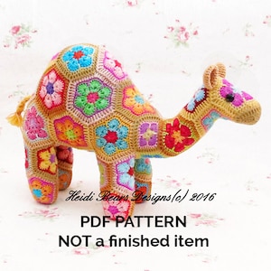 Gobi the African Flower Camel Crochet Pattern