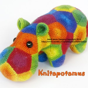 Knitapotamus the Knitted Hippo Pattern image 2
