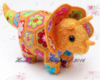 Plod the African Flower Triceratops - Etsy 日本
