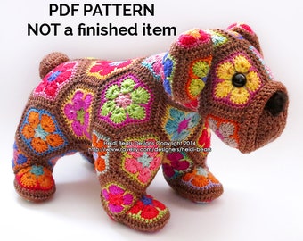 Max the African Flower Bulldog crochet pattern