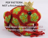 Tomato the Frog Prince African Flower Crochet Pattern - Etsy