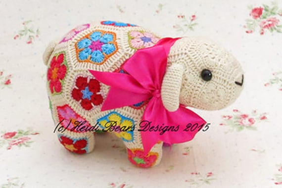 yushokobayashi ニット sheep tojikomi ano あの Shoop the African Flower Sheep - Etsy
