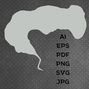 May include: A light gray abstract shape with a textured, diamond-patterned background. The image includes the text "AI, EPS, PDF, PNG, SVG, JPG" in a vertical list, suggesting file format options.