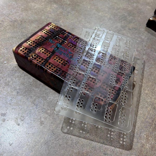 Cribbage Board Template - Etsy