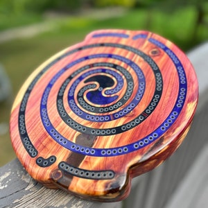 2-Player Spiral Cribbage Board Digital File
