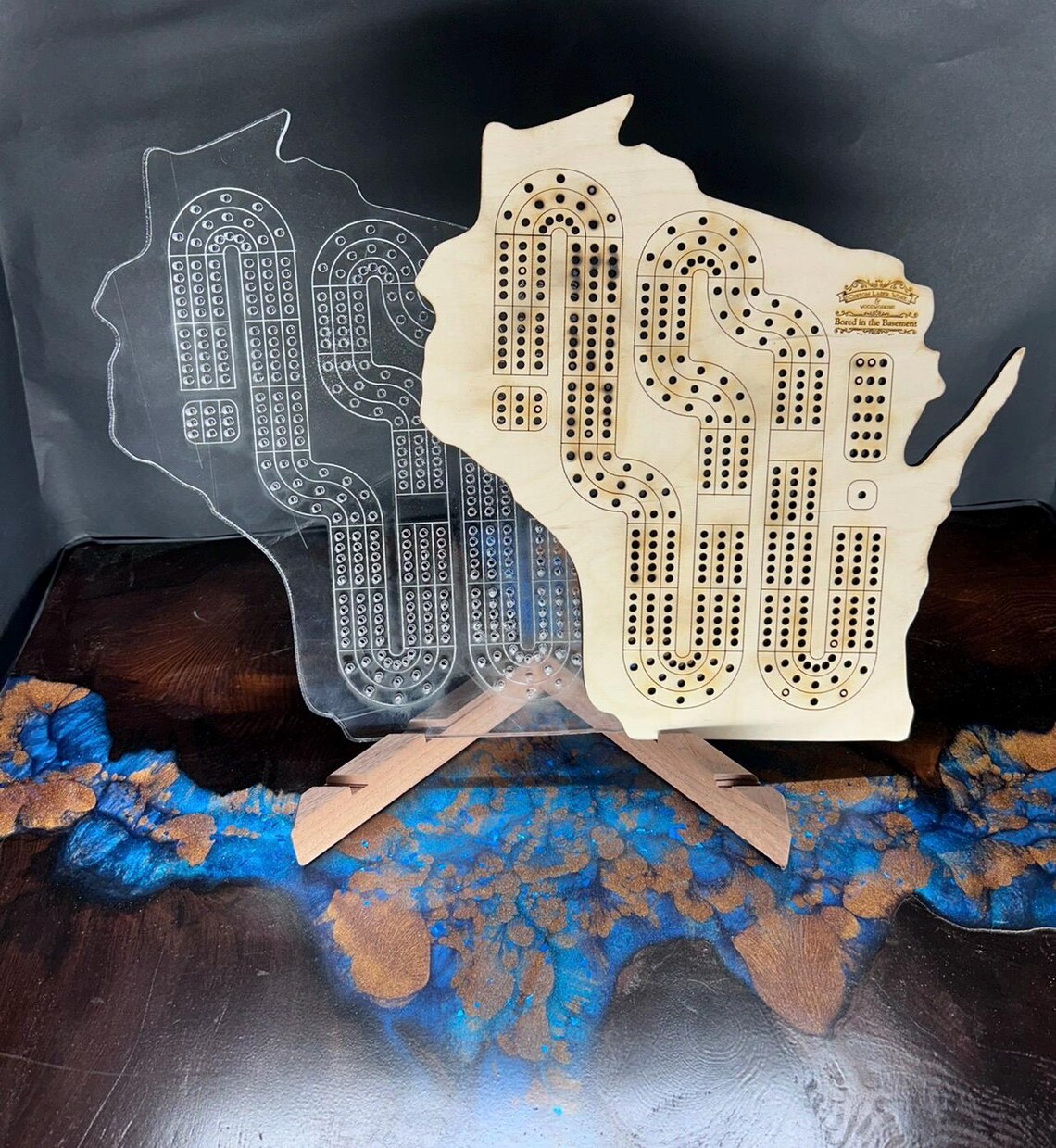 Wisconsin Cribbage Board Template | CNC Router & Laser Cut Files ...
