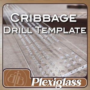 Precision Cribbage Board Template | Acrylic Drill & Router Guide