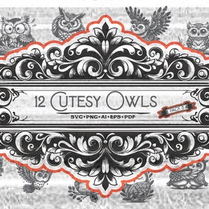 Cutesy Owl, Owl Svg, Animal svg, Owl Face Svg, Owl Cut file, Owl Vector, Owl Cricut, Animal Clip Art, Owl Face svg, Owl Design svg,
