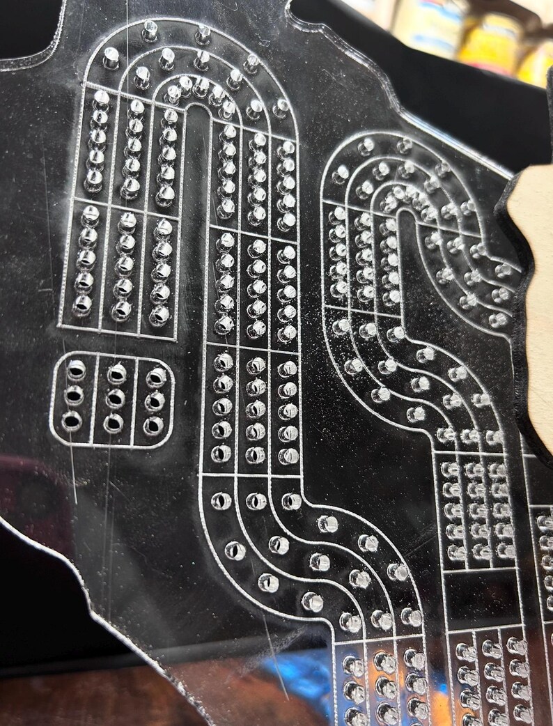 Wisconsin Cribbage Board Template | CNC Router & Laser Cut Files ...