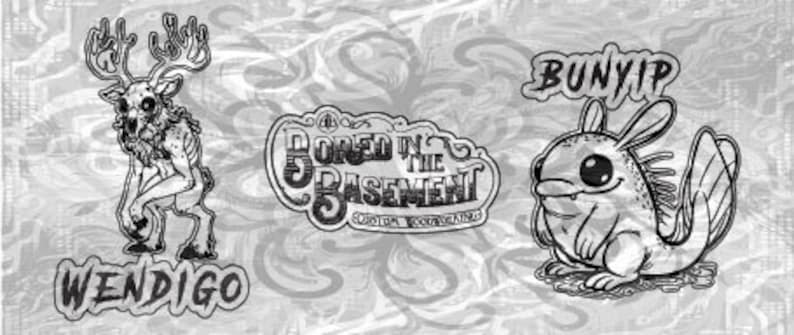 Whimsy Cryptids Cryptids Clipart Set #3 – Whimsical Monster Illustrations (digital ...