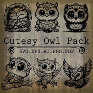 Cutesy Owl, Owl Svg, Animal svg, Owl Face Svg, Owl Cut file, Owl Vector, Owl Cricut, Animal Clip Art, Owl Face svg, Owl Design svg,