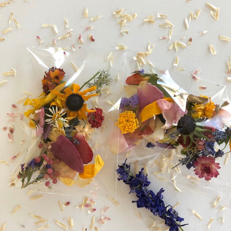 p�tales de fleurs biod�gradables