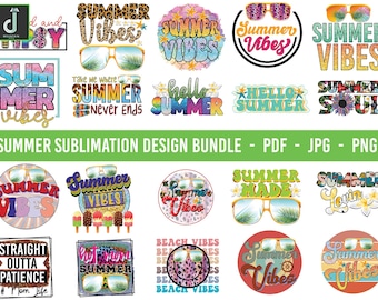Summer Png Bundle, Summer Beach Vibes Png, Vacation Png, Summer Season Png, Trendy Summer Png, Summer Png, Beach Png, Hello Summer Png,
