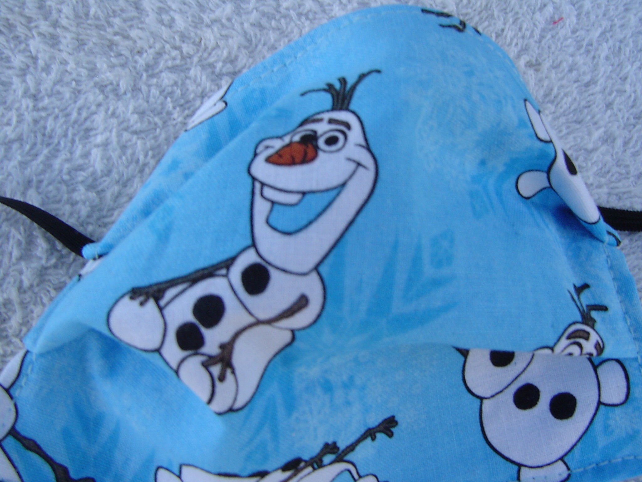 Kids Toddler Olaf Face Mask 100% Cotton. Washable, Reversible and Reu…