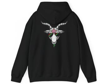 Goatie Oatie Hoodie Black, Pink and Navy