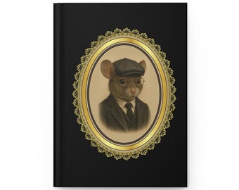 Peaky Blinders Mouse Journal Vintage Style Rodent Gangster Notebook