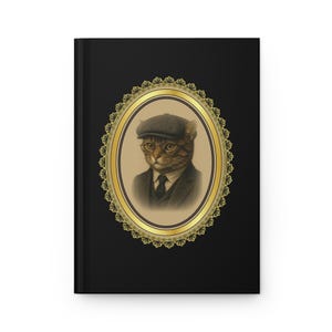 Cahier à couverture rigide Peaky Blinders Cat Journal de style vintage pour les amoureux des chats