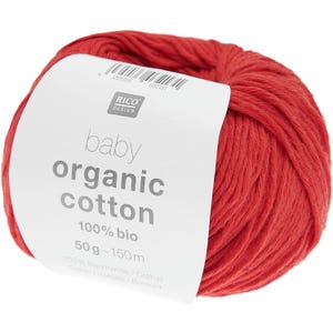 Raspberry - Baby Organic Cotton - 50g 150m - Rico Design