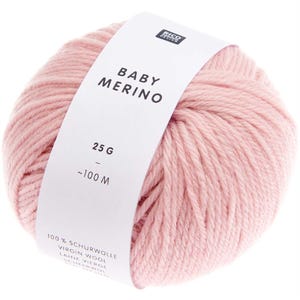 Pink - Baby Merino - 25g 100m - Rico Design