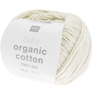 Cream - Baby Organic Cotton - 50g 150m - Rico Design
