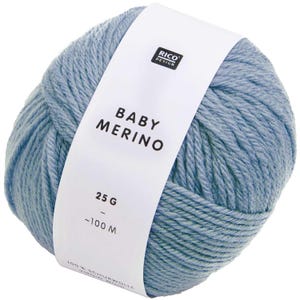 Blue - Baby Merino - 25g 100m - Rico Design