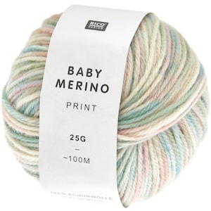 Pastels - Baby Merino Print - 25g 100m - Rico Design