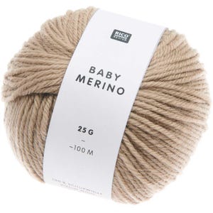 Beige - Baby Merino - 25g 100m - Rico Design
