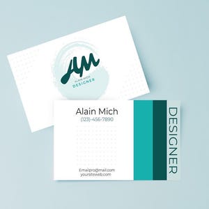 Business Card White | style minimalist and elegant
