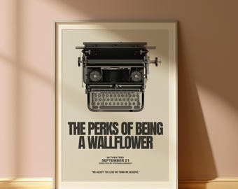 Perks of Being a Wallflower Wall Art | Movie Poster | Digital Download | Wall Art Print | College Dorm | Gift Idea | POBAW