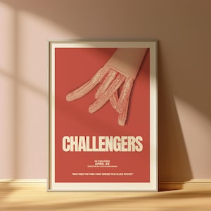 Challengers Wall Art | Movie Poster | Digital Download | Wall Art Print | College Dorm | Gift Idea | Room Decor