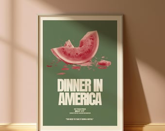 Dinner in America Wall Art | Movie Poster | Digital Download | Wall Art Print | College Dorm | Gift Idea | Indie Movie