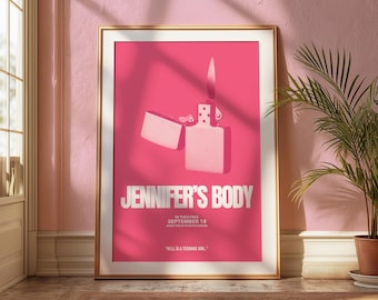 Jennifer&#39;s Body Wall Art | Movie Poster | Digital Download | Wall Art Print | College Dorm | Gift Idea | Horror Movie