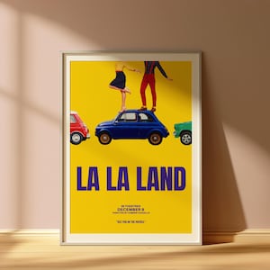 La La Land Wall Art | Movie Poster | Digital Download | Wall Art Print | College Dorm | Gift Idea | Emma Stone | Ryan Gosling