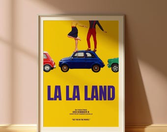 La La Land Wall Art | Movie Poster | Digital Download | Wall Art Print | College Dorm | Gift Idea | Emma Stone | Ryan Gosling