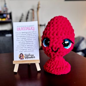 Crocheted Emotional Support Butt Plug