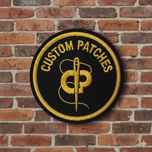 Custom Embroidered Patches , Iron On Backing, Custom Patches, Free Shipping, Personalized Logo Patches