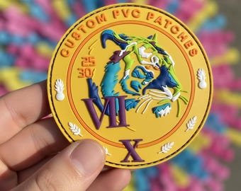 Custom Military PVC Patches, Tactical Morale Patch with Velcro - Custom PVC Patch