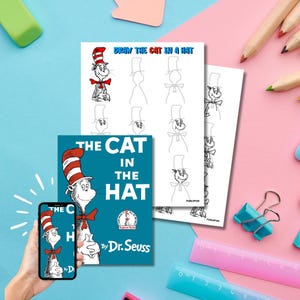 Wie zeichne Dr. Seuss 'Die Katze im Hut und AR Buchcover