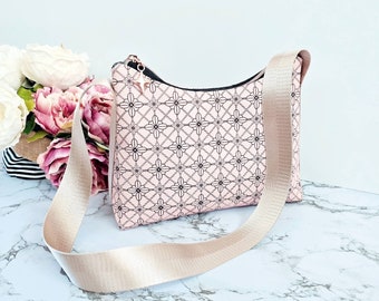 Pink shoulder bag. A small baguette for all your essentials. Made in Australia.