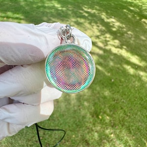 Holographic pendant necklace deals