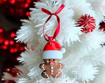 Baby Gingerbread Christmas Ornament: 3D Printed Family Bauble for Tree or Gift