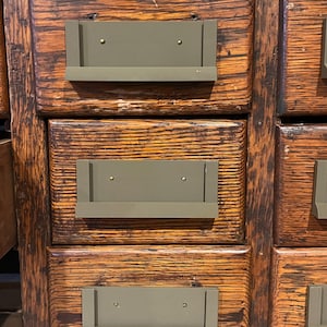 Digitale Datei - Schubladengriff Bibliothekskarte Katalog Stil | STL & 3MF nur für den persönlichen Gebrauch
