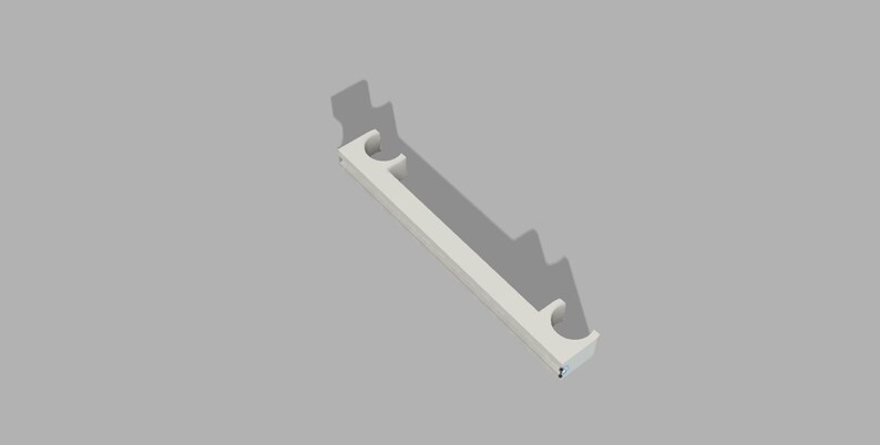 May include: White plastic curtain rod bracket with two holes for mounting.