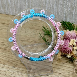 Woven Fidget Picky Bracelet: Metal Snake Band, Sensory Neurodivergent Jewelry