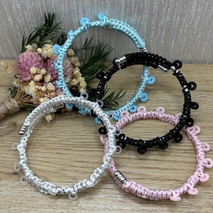 Woven Fidget Picky Bracelet: Neurodivergent Friendly Sensory Jewellery, Handmade Sensory Toy for Adults