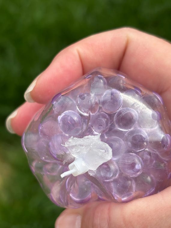 Crunchy Stress Ball: Adult Fidget Squeeze Toy with Mini Beads