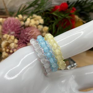 Beaded Ring for Her, Thumb Ring for Women, Beaded Fidget Ring, Discreet Finger Fidgets, Sensory Jewellery for Teens