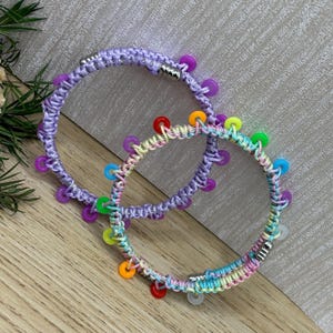 Woven Fidget Picky Bracelet: Metal Snake Band, Sensory Neurodivergent Jewelry