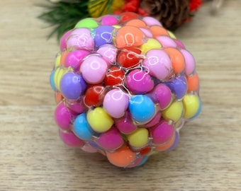 Crunchy Stress Ball: Adult Fidget Squeeze Toy with Mini Beads